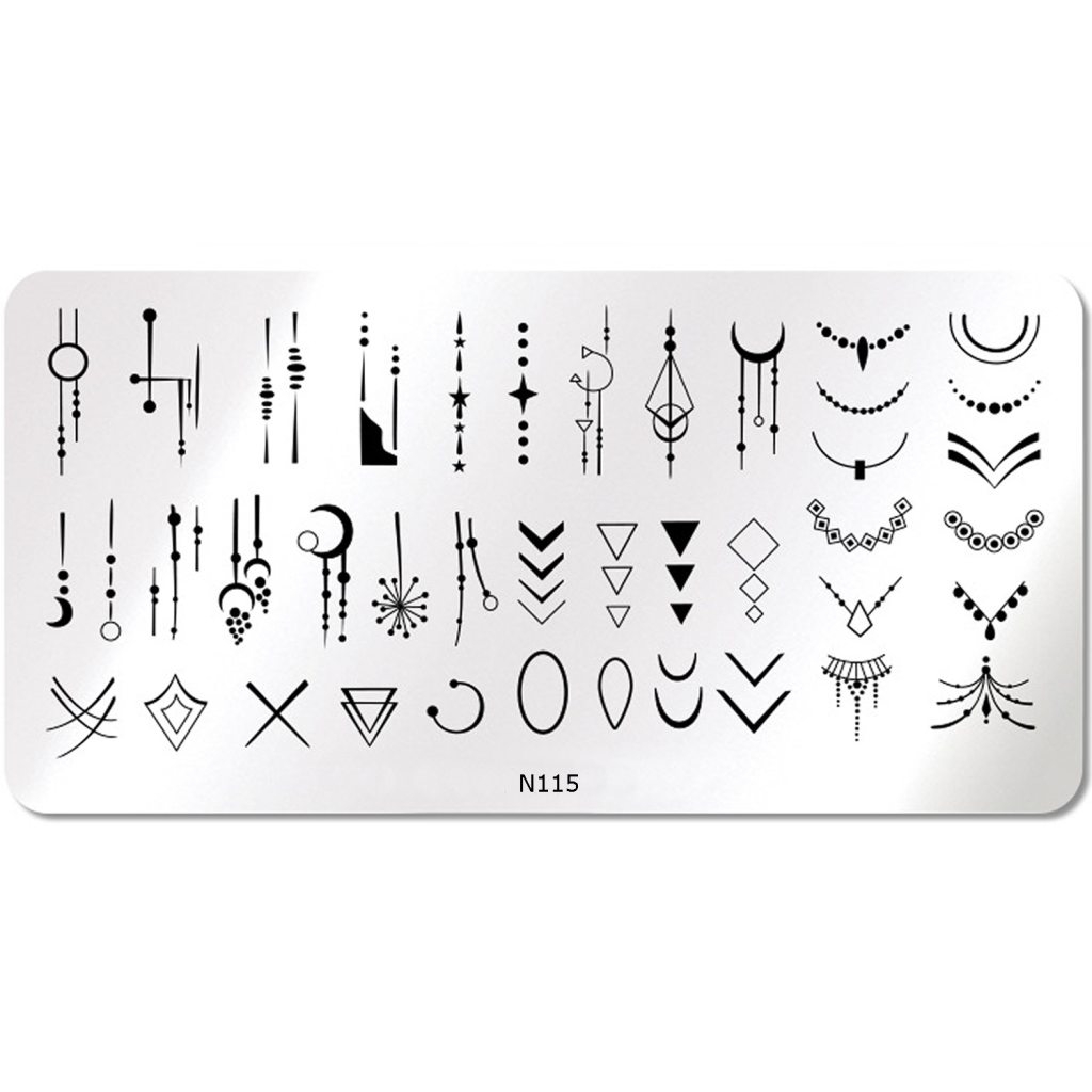 Nail Art Stamping Schablone - STZ-N02- STZ-N02