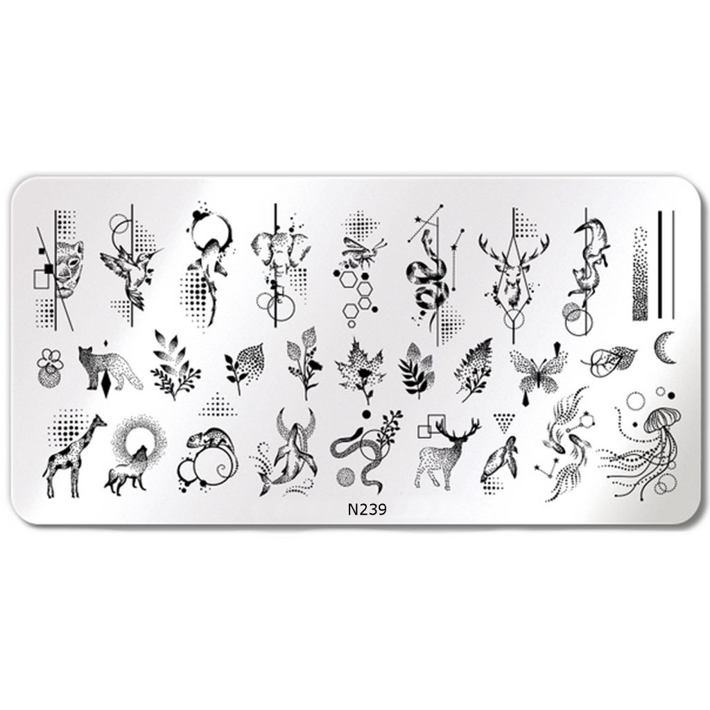 Nail Art Stamping Schablone - STZ-N02- STZ-N02