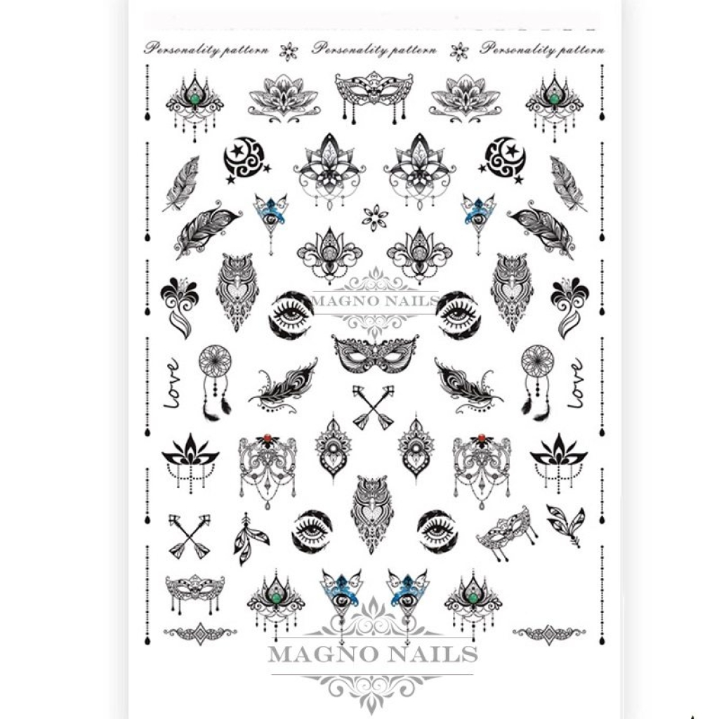 2D Nail Art Sticker