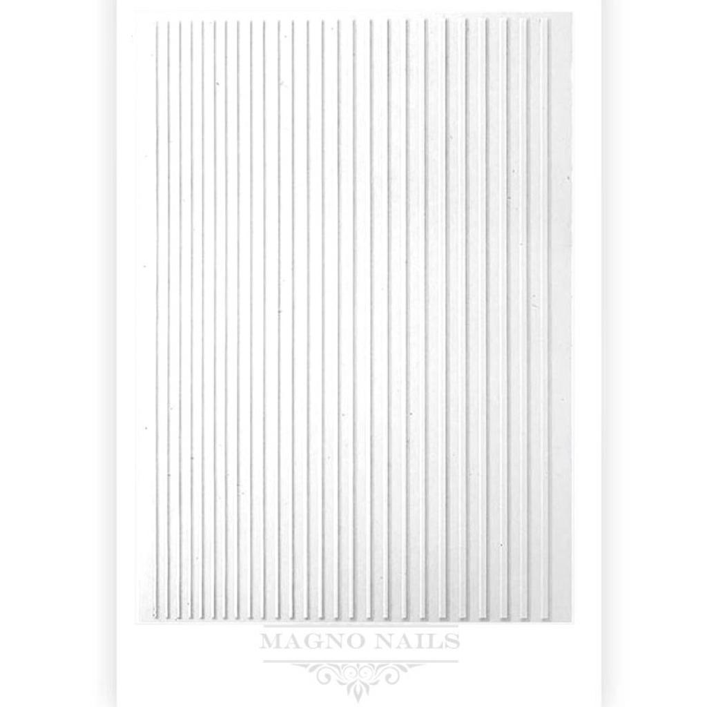 3D Flex Stripes White - Flexible Sticker Zierstreifen Selbstklebende Nagelaufkleber Nagelsticker Nail Art