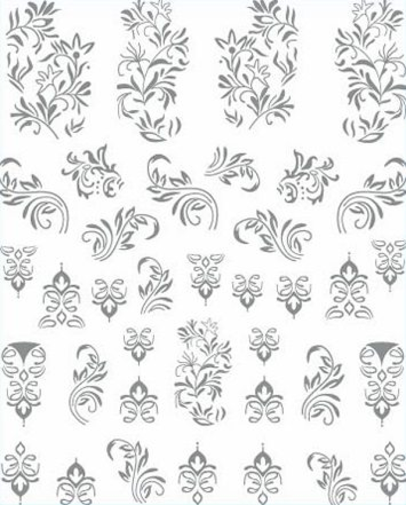 3D Metallic Nail Sticker - silber Seblstklebende Aufkleber Nagelsticker Nagelaufkleber
