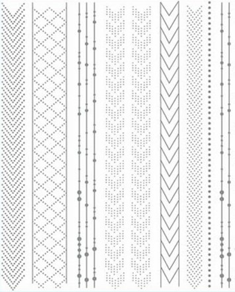 3D Metallic Nail Sticker - silber Seblstklebende Aufkleber Nagelsticker Nagelaufkleber