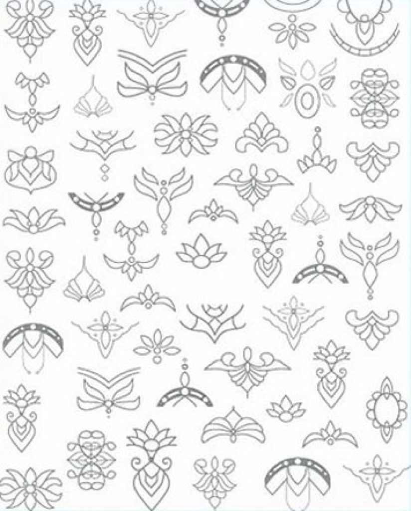 3D Metallic Nail Sticker - silber Seblstklebende Aufkleber Nagelsticker Nagelaufkleber