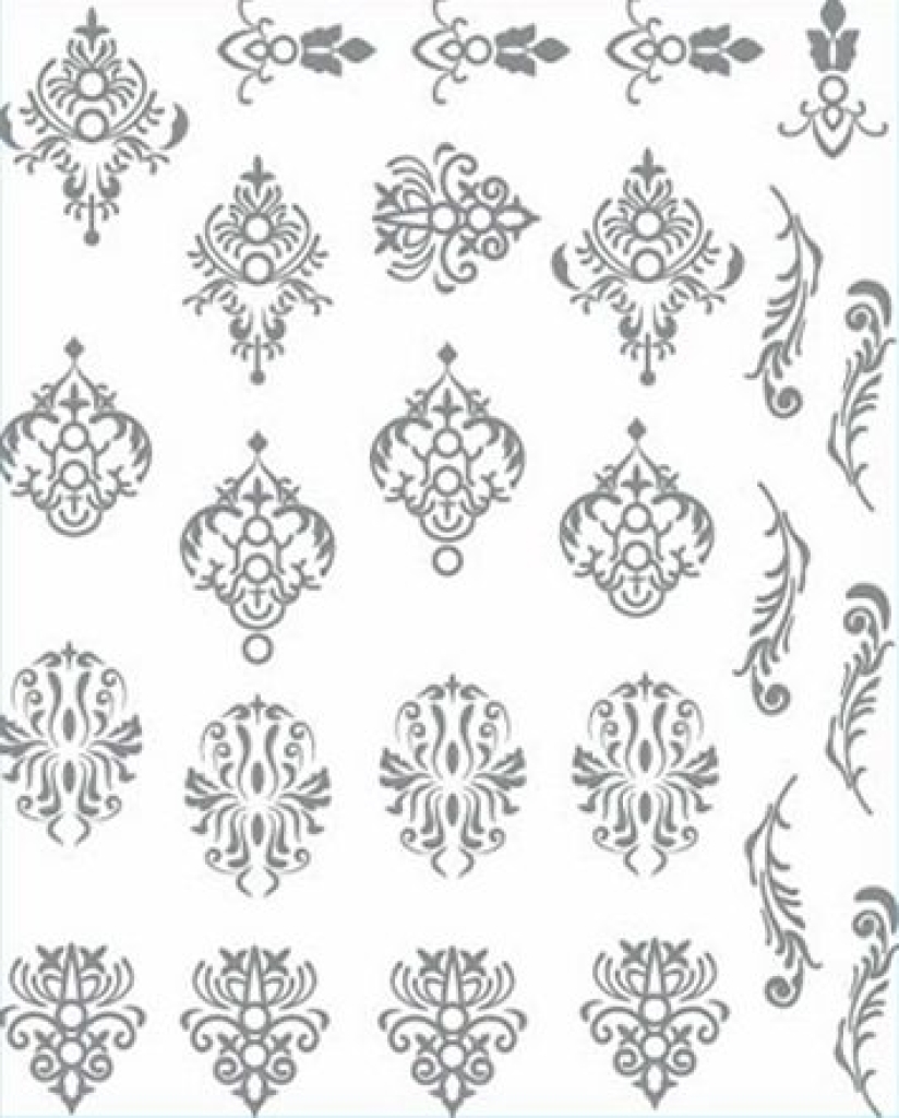 3D Metallic Nail Sticker - silber Seblstklebende Aufkleber Nagelsticker Nagelaufkleber
