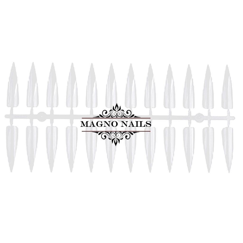Präsentation Stiletto Tips mit 240 Tips weiß Nageldesign Nägel Nails Nagelstudio