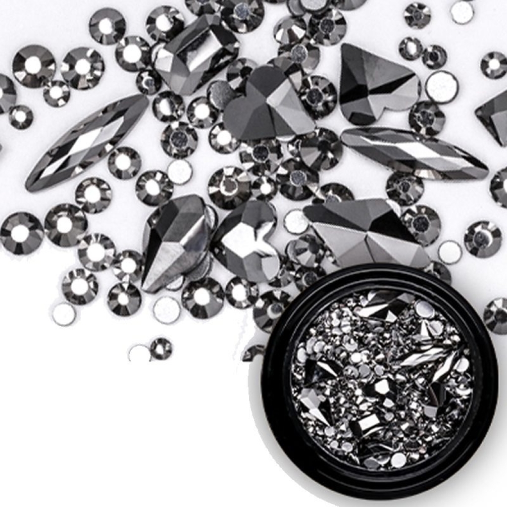 Mix - Nail Art - Strasssteine Set - black Nail Nagelstudio Nägel Nailart Nail art
