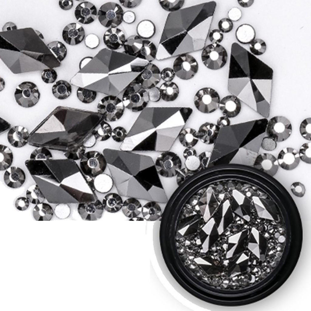 Mix - Nail Art - Strasssteine Set - black Nail Nagelstudio Nägel Nailart Nail art