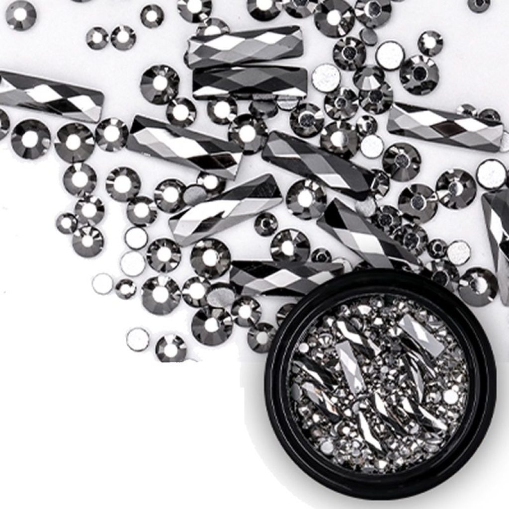 Mix - Nail Art - Strasssteine Set - black Nail Nagelstudio Nägel Nailart Nail art