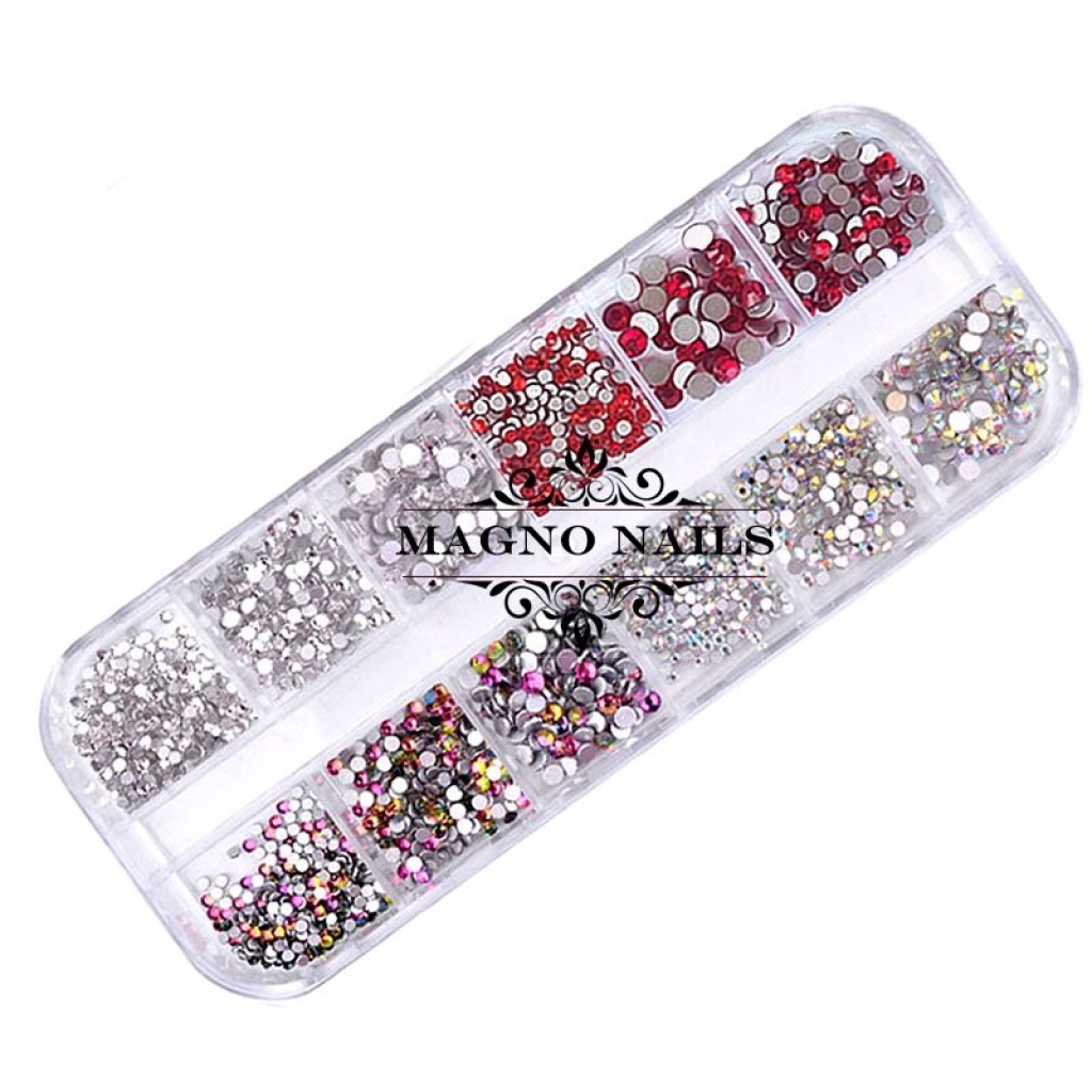 Nail Art Strasssteine Set - bunt Nailart Nails Nägel Schmuck Einleger Nageldesign