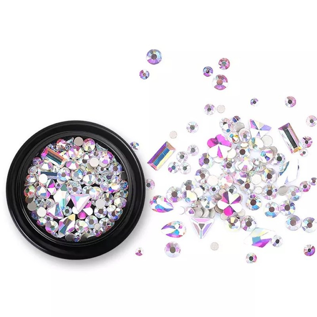 Mix - Nail Art - Strasssteine Set - Crystal AB Nail Nagelstudio Nägel Nailart Nail art