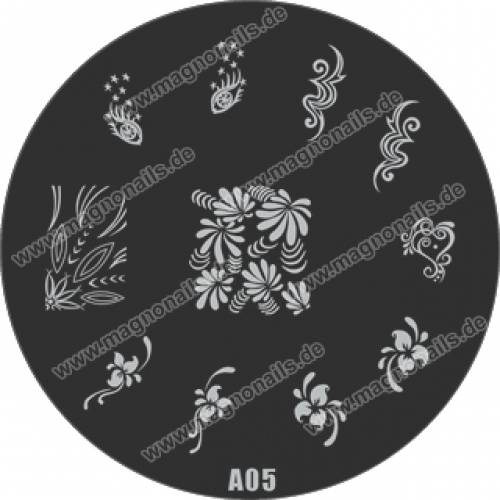 Nail Stamping Schablone A05