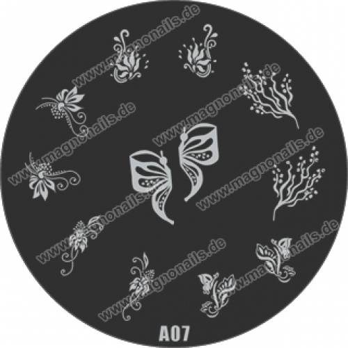 Nail Stamping Schablone A07
