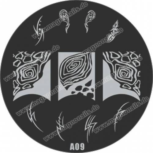 Nail Stamping Schablone A09