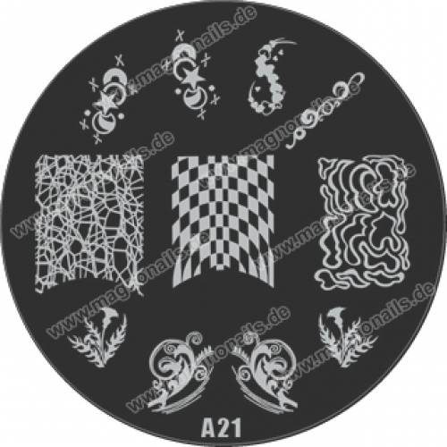 Nail Stamping Schablone A21