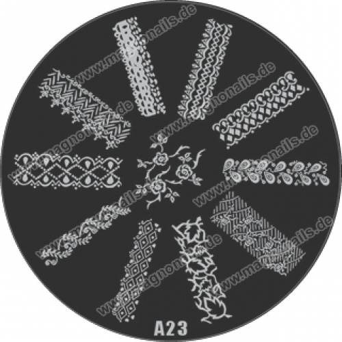 Nail Stamping Schablone A23