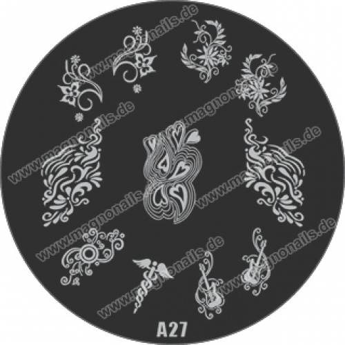 Nail Stamping Schablone A27