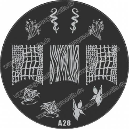 Nail Stamping Schablone A28