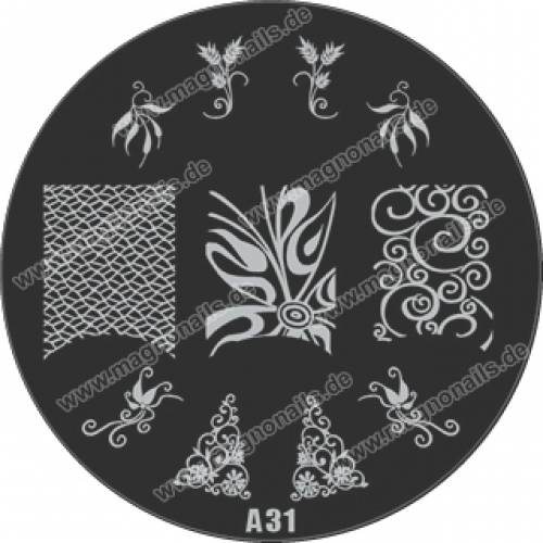 Nail Stamping Schablone A31