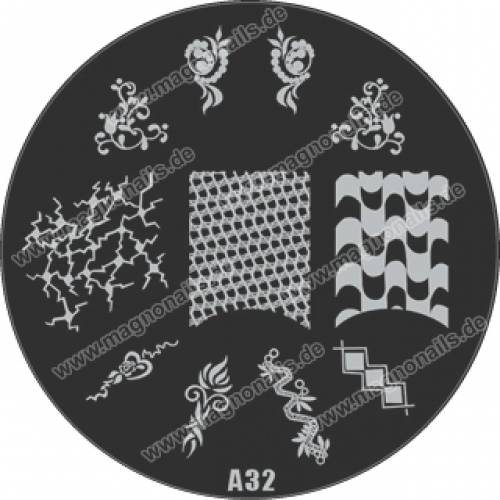 Nail Stamping Schablone A32