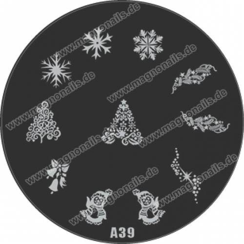 Nail Stamping Schablone A39