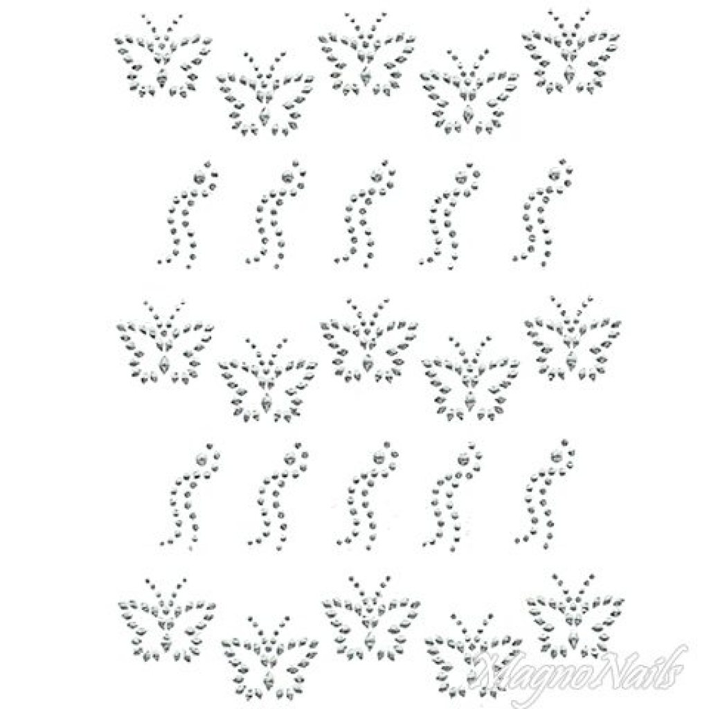 Crystal Nail Sticker - Bindis - crystal Strasssteine Strass Aufkleber selbstklebende Nailar Nail art