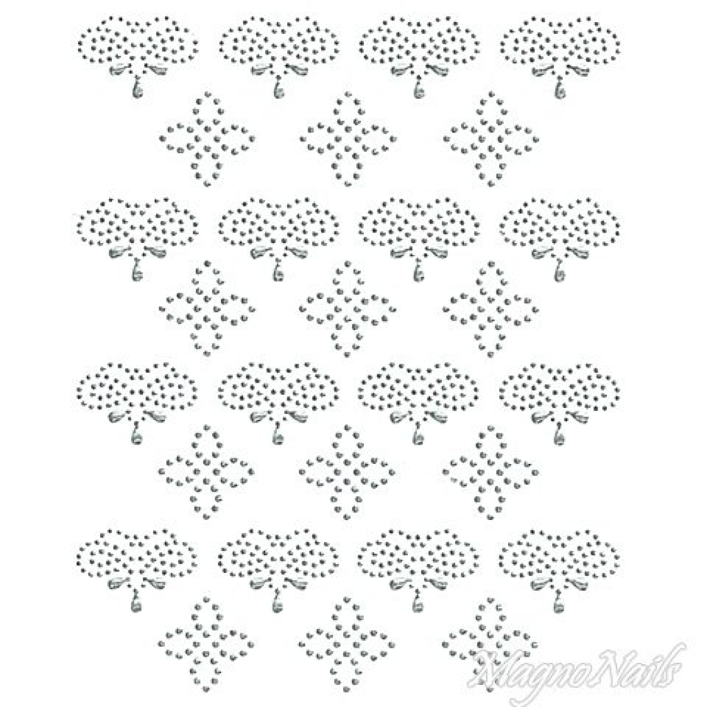 Crystal Nail Sticker - Bindis - crystal Strasssteine Strass Aufkleber selbstklebende Nailar Nail art
