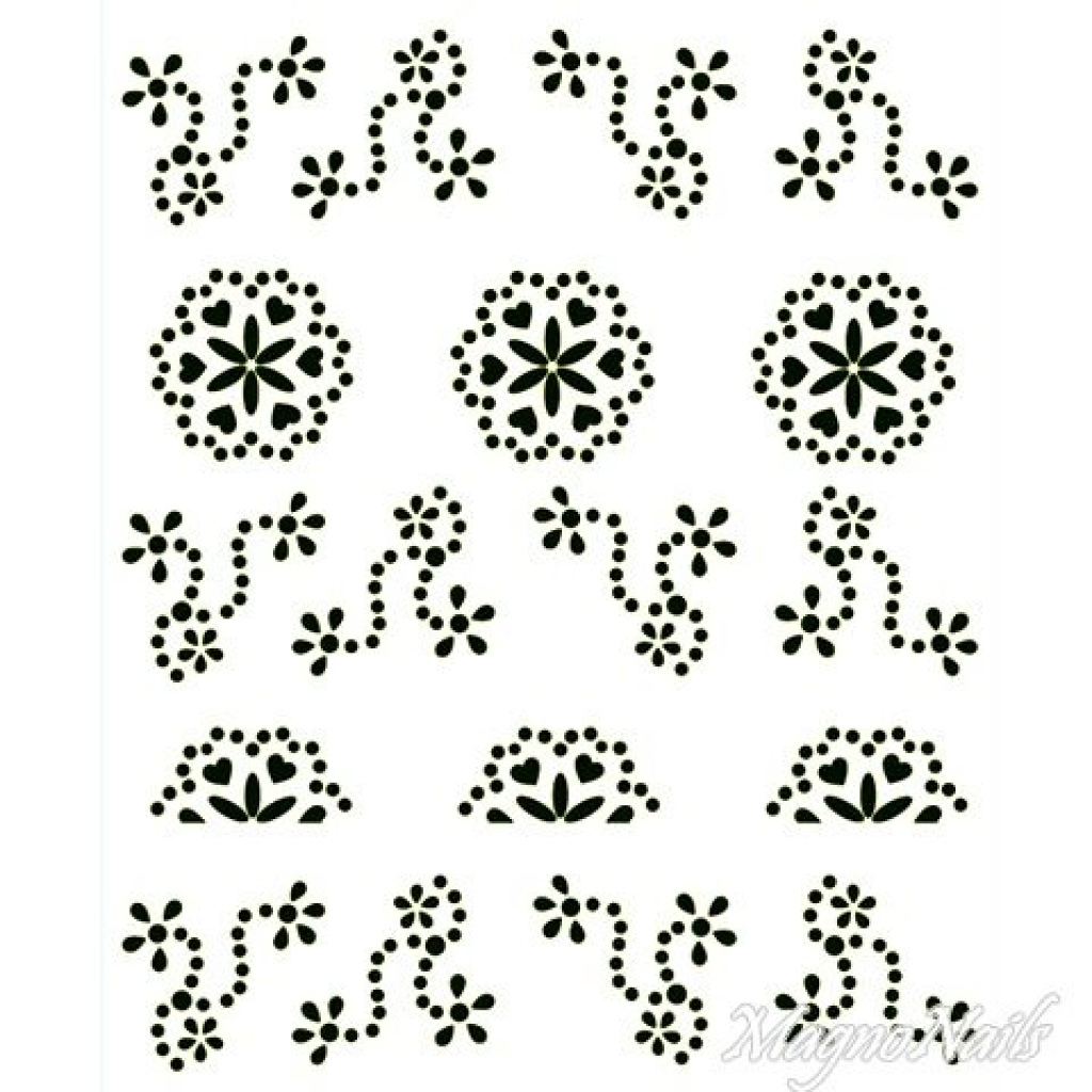 Crystal Nail Sticker - Bindis - schwarz Strasssteine Strass Aufkleber selbstklebende Nailart Nail art