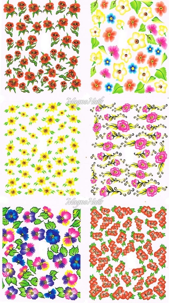 2D Nail Art Sticker