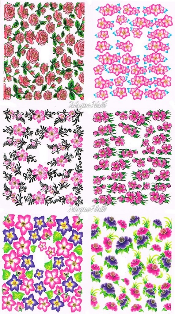2D Nail Art Sticker