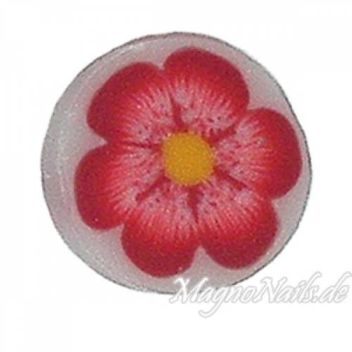 Fimo Stange - Blume weinrot