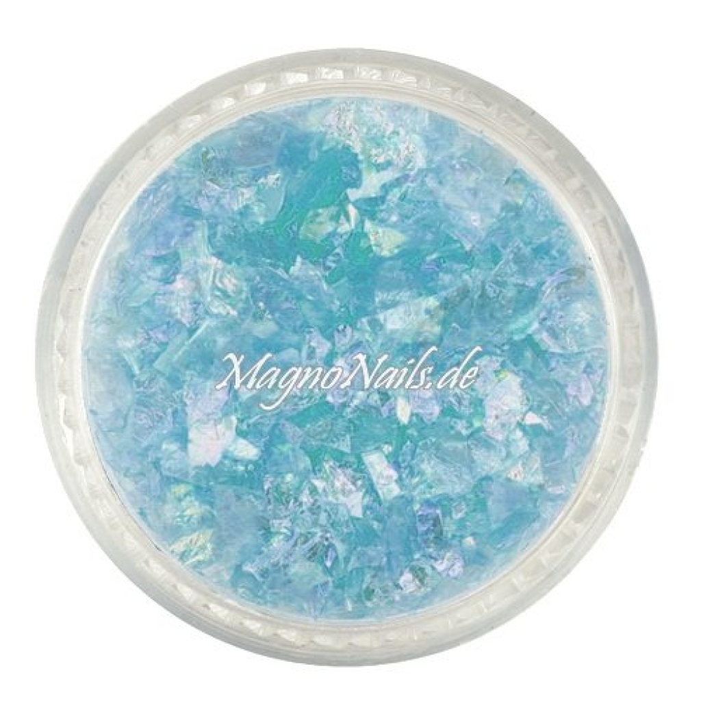 Feine Glitter Flakes pastellblau Nails Nagel Nögel Nailart
