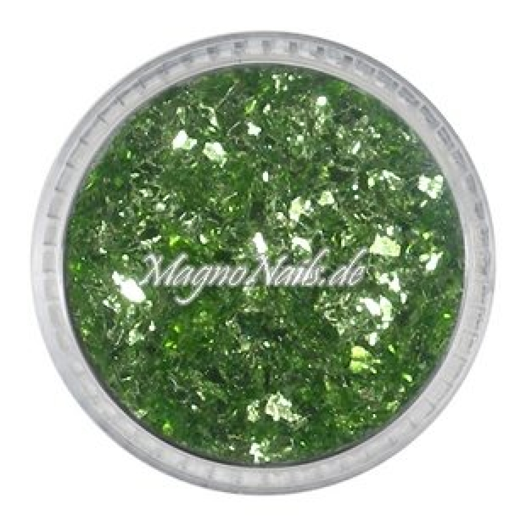 Feine Glitter Flakes apfelgrün metallic Nails Nagel Nögel Nailart