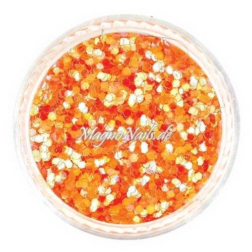 Nail Art Pailetten orange 1mm Nägel Nails Nailart Nageldesign Nagel GlitzerPailetten