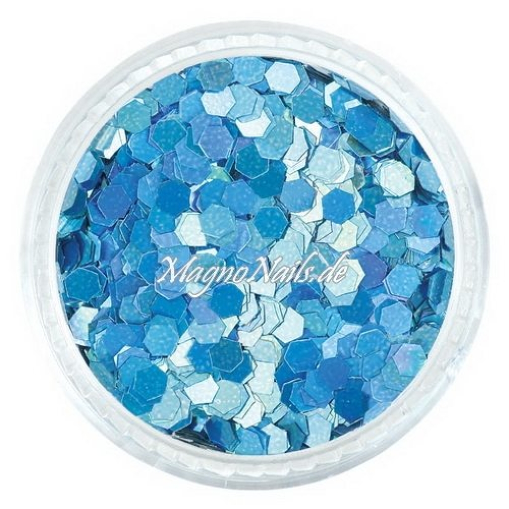Nail Art Pailetten blau hologramm 3mm Nägel Nails Nailart Nageldesign Nagel Glitzer Pailetten