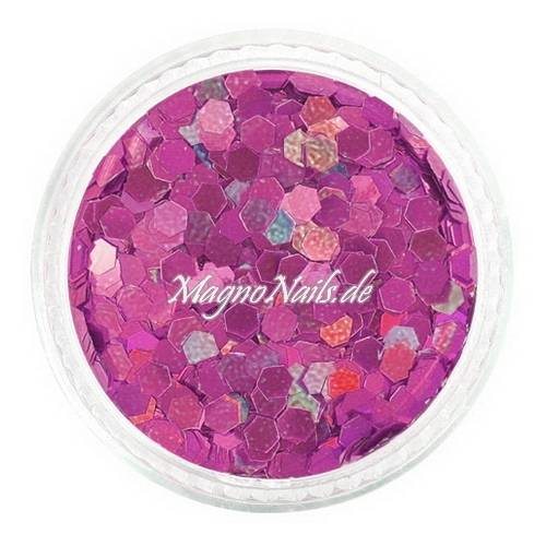 Nail Art Pailetten pink hologramm 3mm Nägel Nails Nailart Nageldesign Nagel GlitzerPailetten
