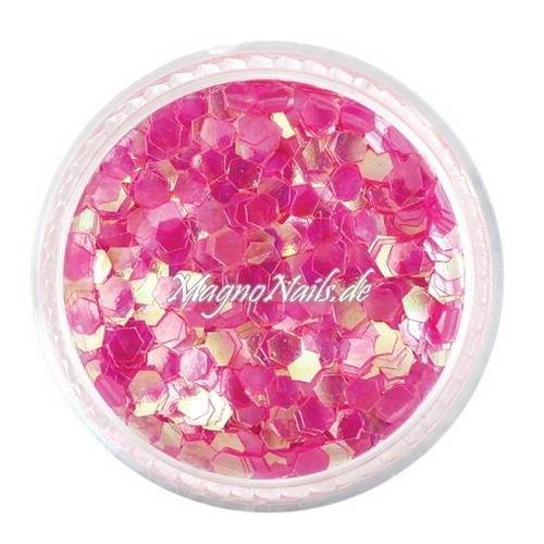 Nail Art Pailetten pink 3mm Nägel Nails Nailart Nageldesign Nagel GlitzerPailetten