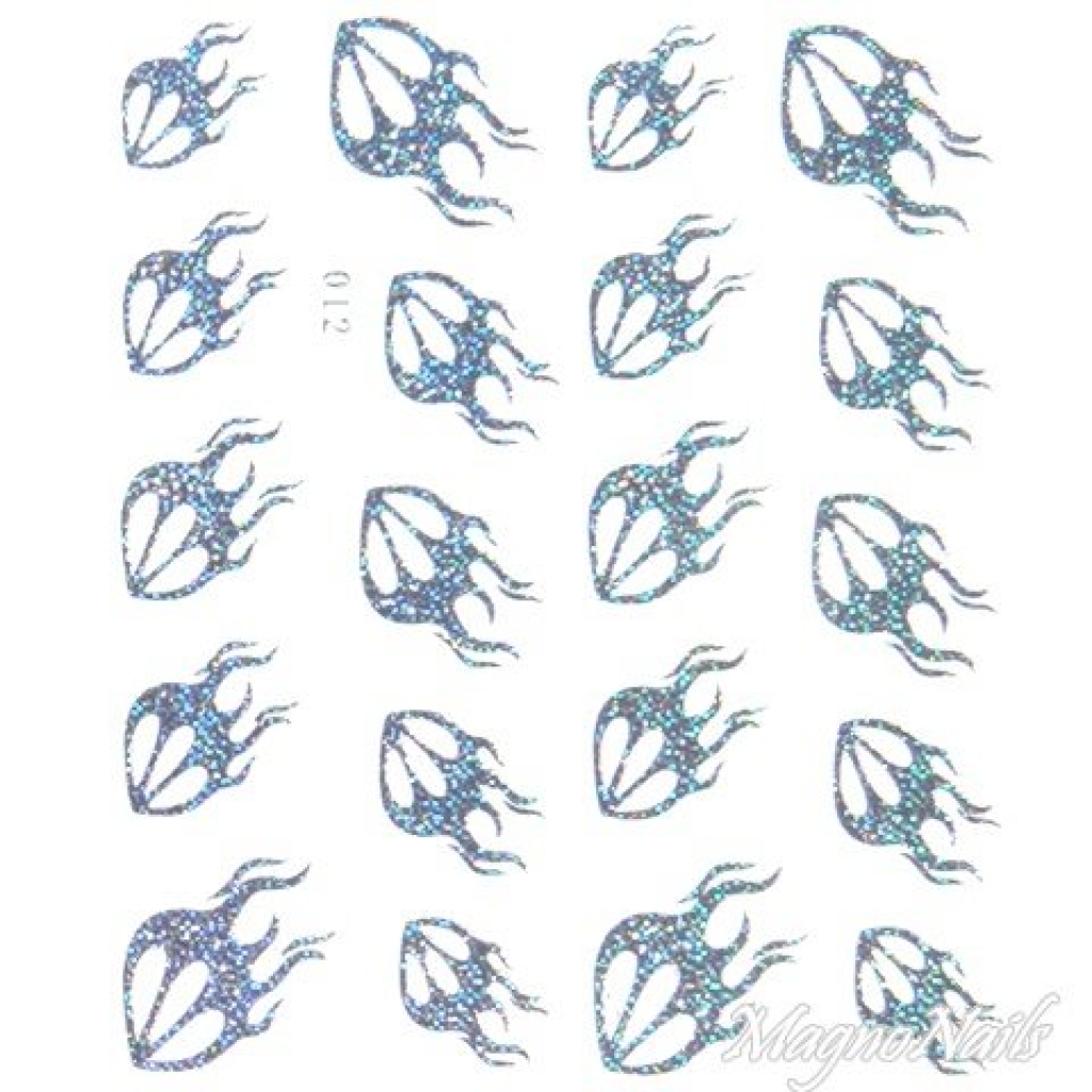 2D Nail Art One Stoke Sticker