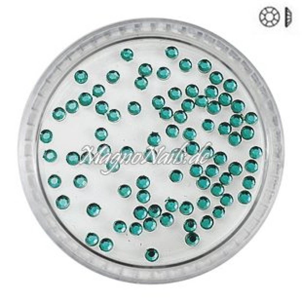 Ministrasssteine - rund dunkelgrün Nail Nagelstudio Nägel Nailart Nail art