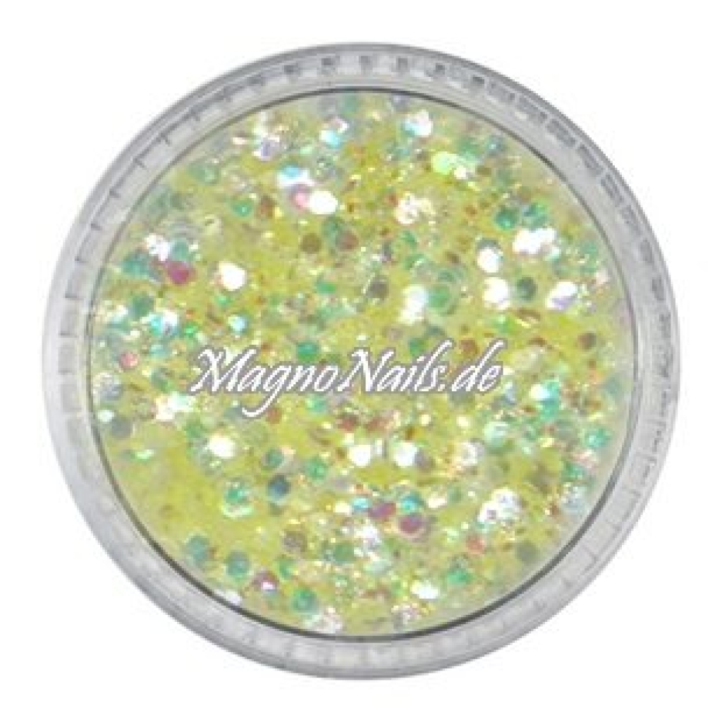 Nail Art Mix Glitterpuder - gelb Nägel Nails Nailart Nageldesign Nagel Glitzer Pailetten
