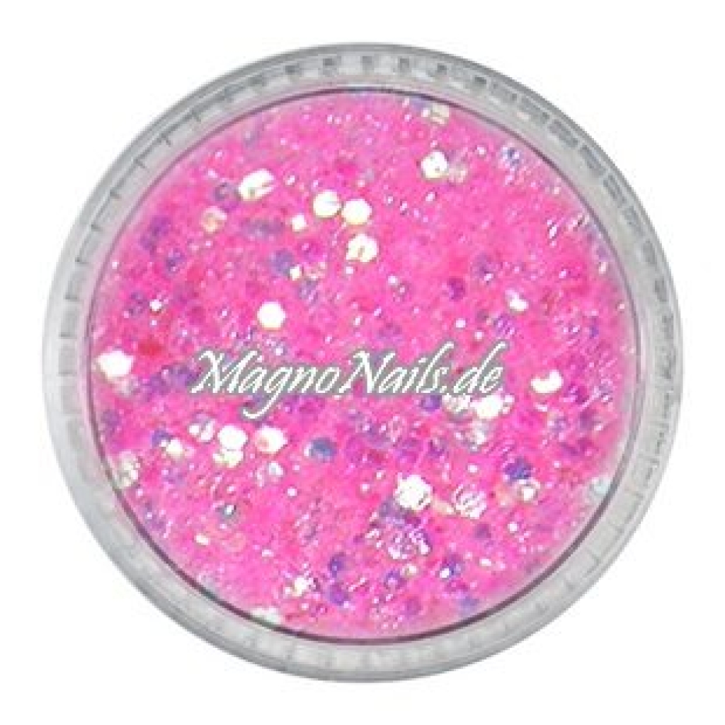 Nail Art Mix Glitterpuder - neonrosa Nägel Nails Nailart Nageldesign Nagel Glitzer Pailetten