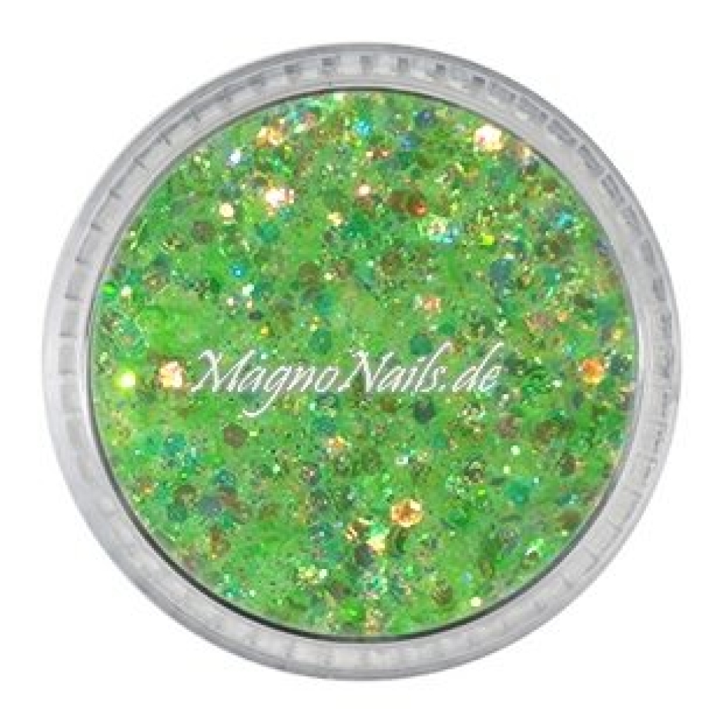 Nail Art Mix Glitterpuder hellgrün Nägel Nails Nailart Nageldesign Nagel Glitzer Pailetten