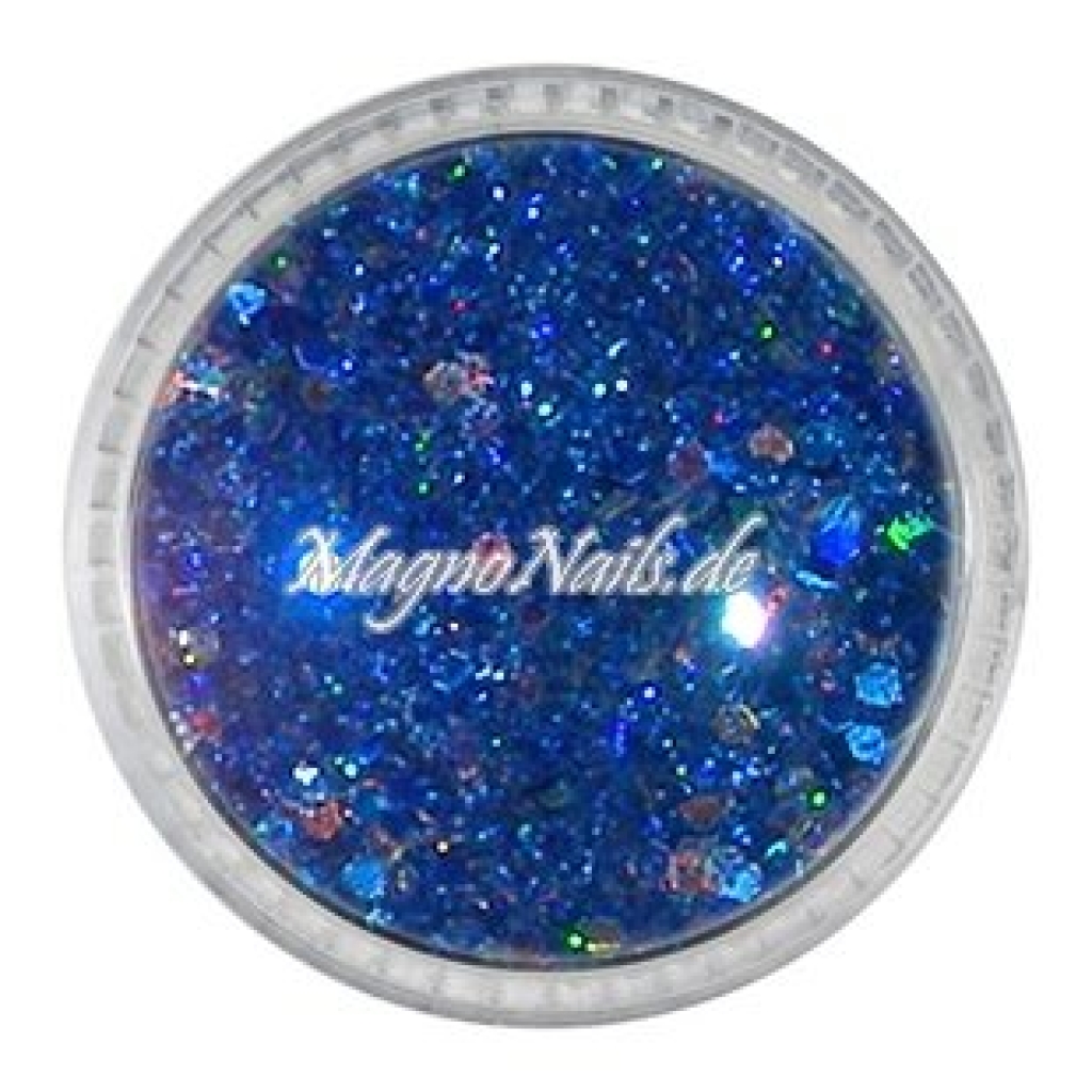 Nail Art Mix Glitterpuder dunkelblau hologramm Nägel Nails Nailart Nageldesign Nagel Glitzer Pailetten