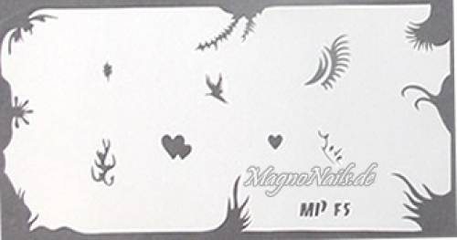 Nageldesign Nailart Nail Art Airbrush Schablone viele Designs