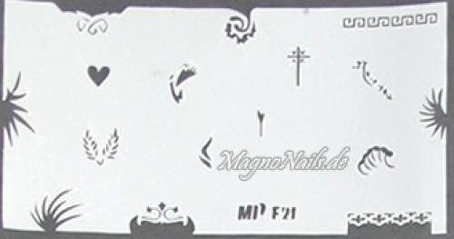 Nageldesign Nailart Nail Art Airbrush Schablone viele Designs