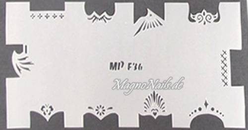 Nageldesign Nailart Nail Art Airbrush Schablone viele Designs