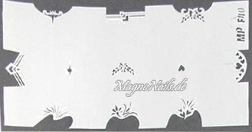 Nageldesign Nailart Nail Art Airbrush Schablone viele Designs