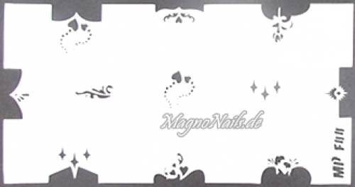 Nageldesign Nailart Nail Art Airbrush Schablone viele Designs