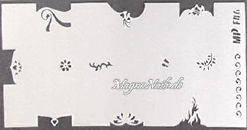 Nageldesign Nailart Nail Art Airbrush Schablone viele Designs