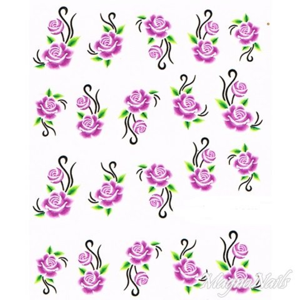 2D Nail Art One Stoke Sticker