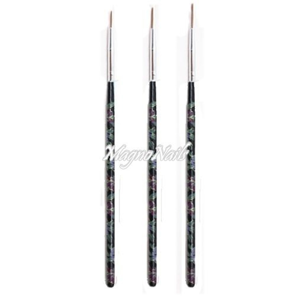 Nail Art Pinsel Set 3-Teilig Nagelpinsel Nägel Nagelstudio Zubehör Günstig Schnäppchen